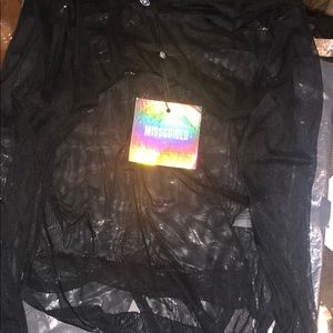 Misguided Mesh long sleeve top